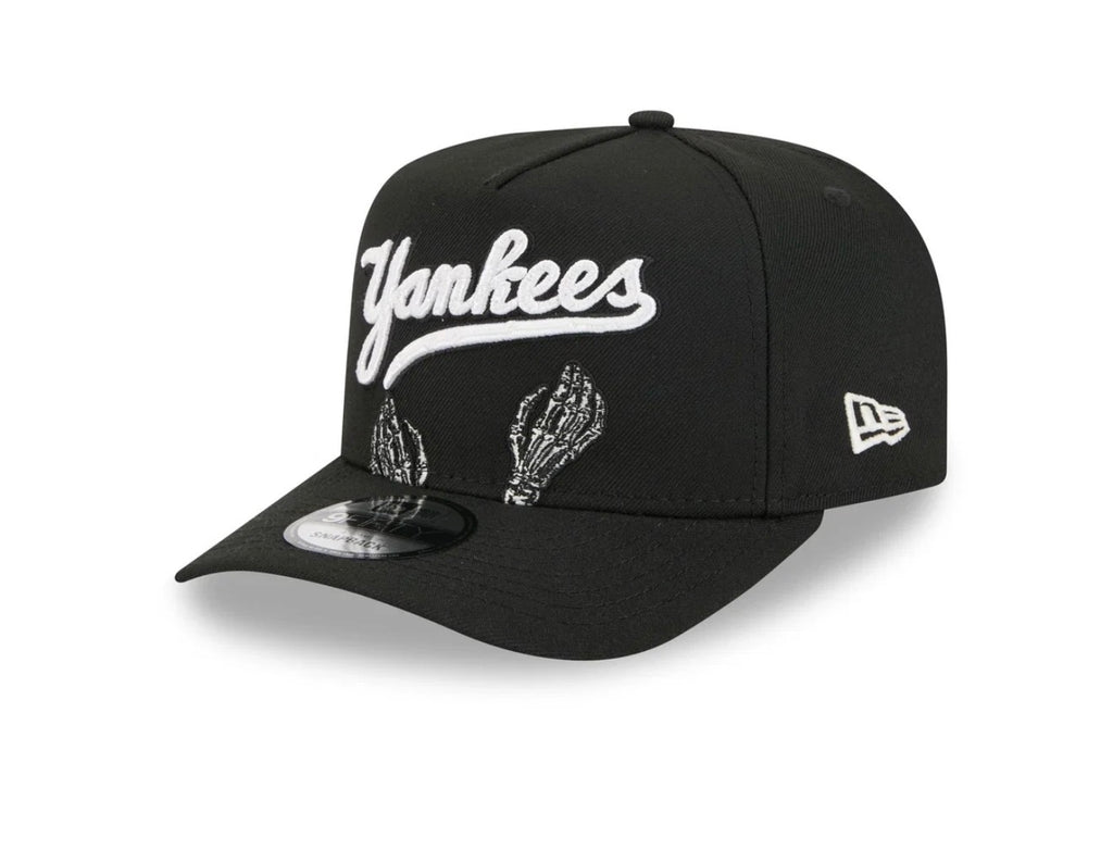New Era New York Yankees Skeleton Snapback Hat – Black