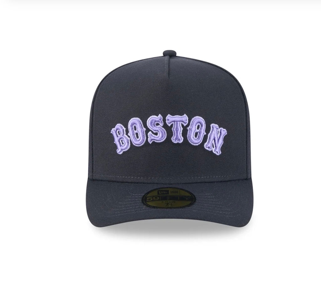 New Era Boston Red Sox 2004 World Series Champions 59FIFTY Fitted Hat – Navy/Purple