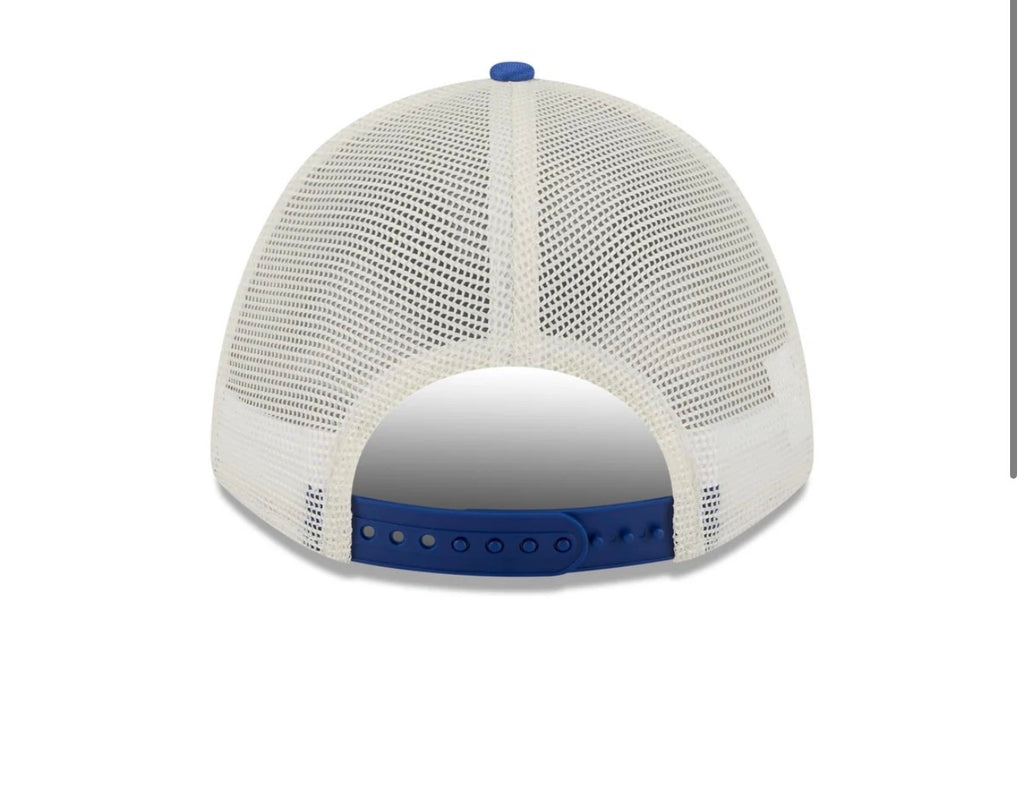 New Era New York Mets 9FORTY M-Crown A-Frame Trucker Hat – White/Royal