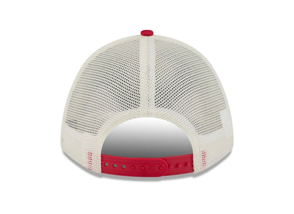 New Era Philadelphia Phillies 9FORTY M-Crown A-Frame Trucker Hat – White/Red