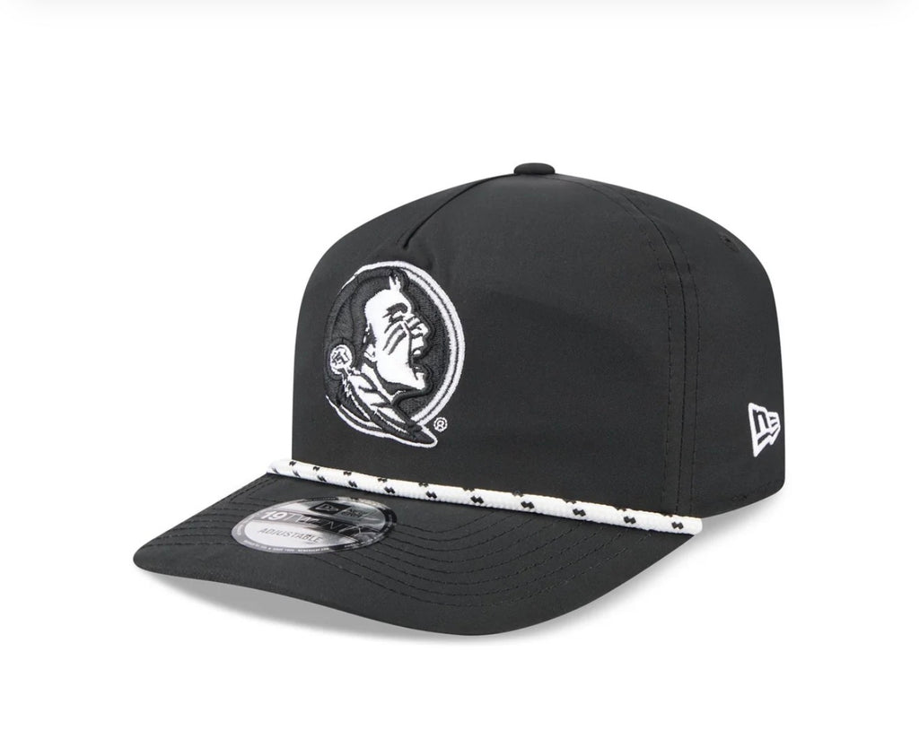 New Era Florida State Seminoles Rope Snapback Hat – Black/White