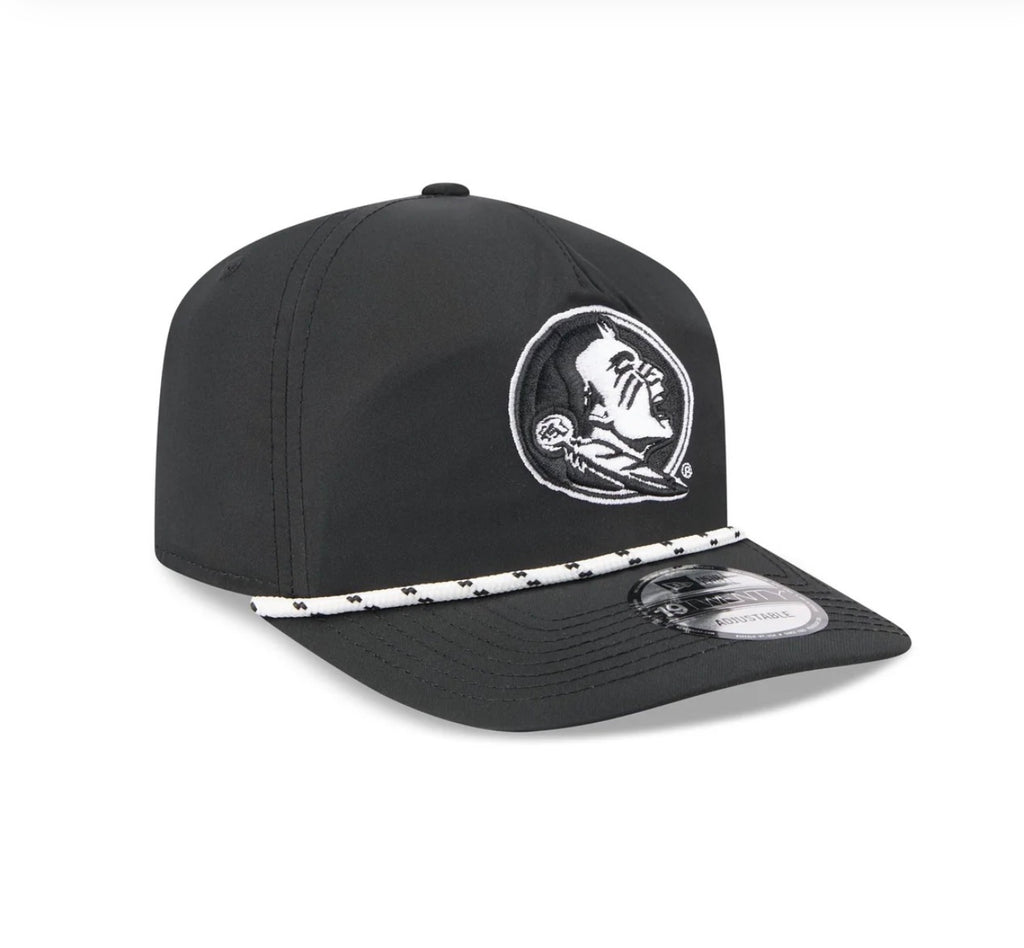 New Era Florida State Seminoles Rope Snapback Hat – Black/White