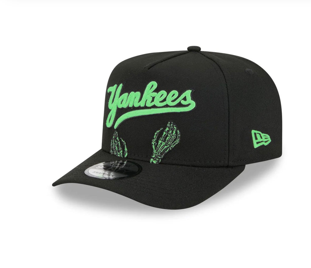 New Era New York Yankees Skeleton Snapback Hat – Black