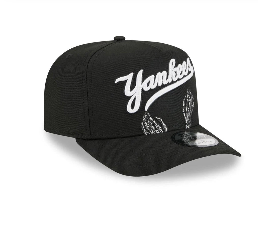 New Era New York Yankees Skeleton Snapback Hat – Black