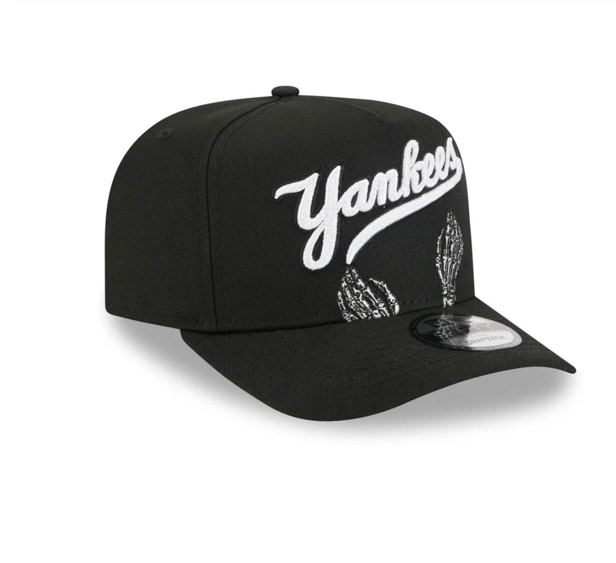 New Era New York Yankees Skeleton Snapback Hat – Black