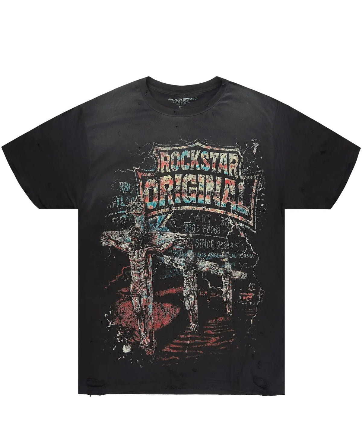 Clemons Black Oversized Graphic T-Shirt